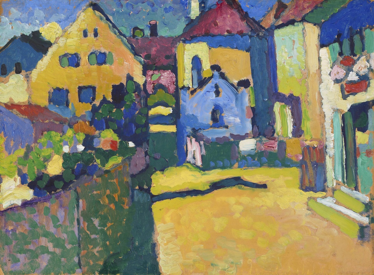 1909 Зеленая улица в Мурнау