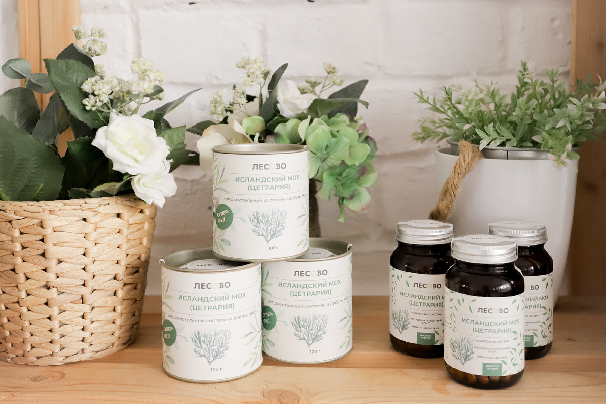 Исландский мох (цетрария)