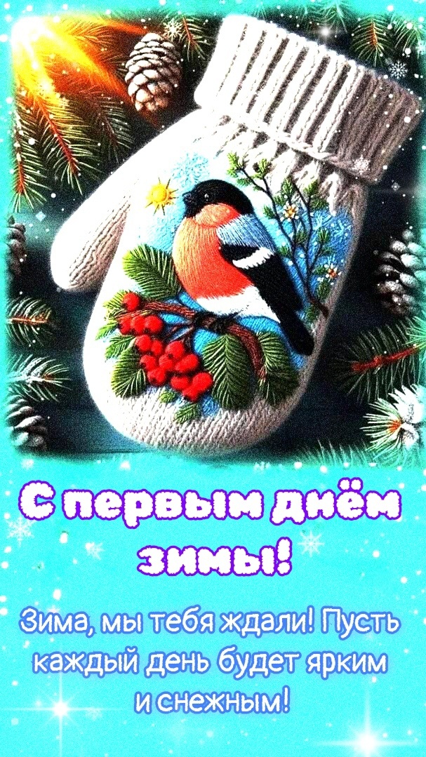 С первым днём зимы!