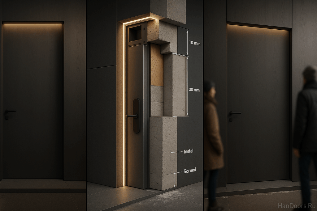    Скрытый короб во входной двери: один неправильный узел — и швы пойдут по всей стене Autor