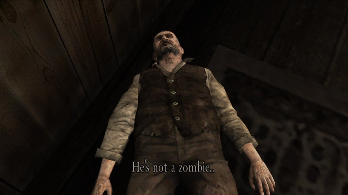 Он не зомби. Леон в игре даже отдельно это подмечает.