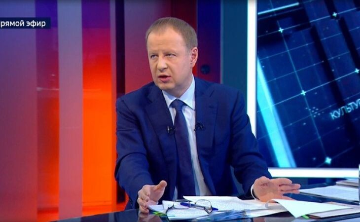 Губернатор Алтайского края Виктор Томенко. Фото: кадр из трансляции на канале "Вести Алтай"