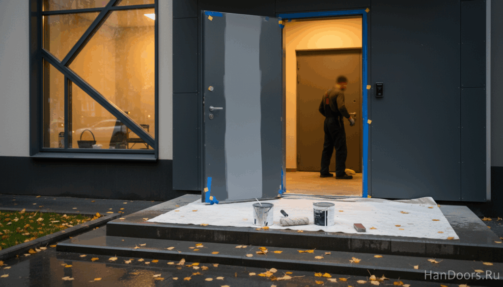    Покраска металлических дверей: подготовка и выбор покрытия Autor
