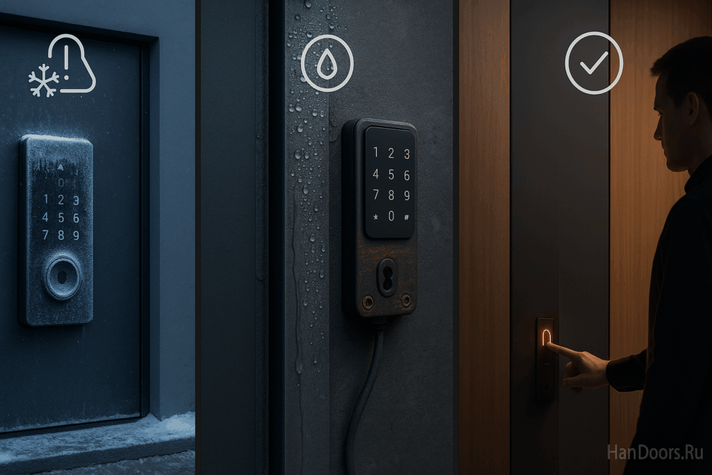    Когда биометрия встречает -30°C: 3 сценария проблем и как их избежать в премиальной двери Autor