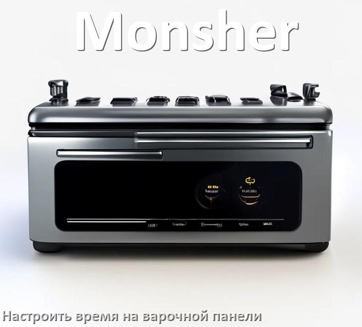 
Как на варочной панели Monsher настроить часы и установить время