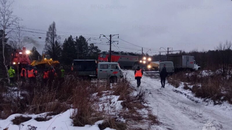     ЧП на железной дороге в Иркутской области. 38.mchs.gov.ru