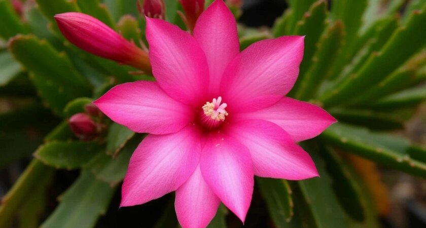    К зиме отпаиваю декабрист банановым настоем: цветет не куцую недельку, а круглый год закидывает бутонами