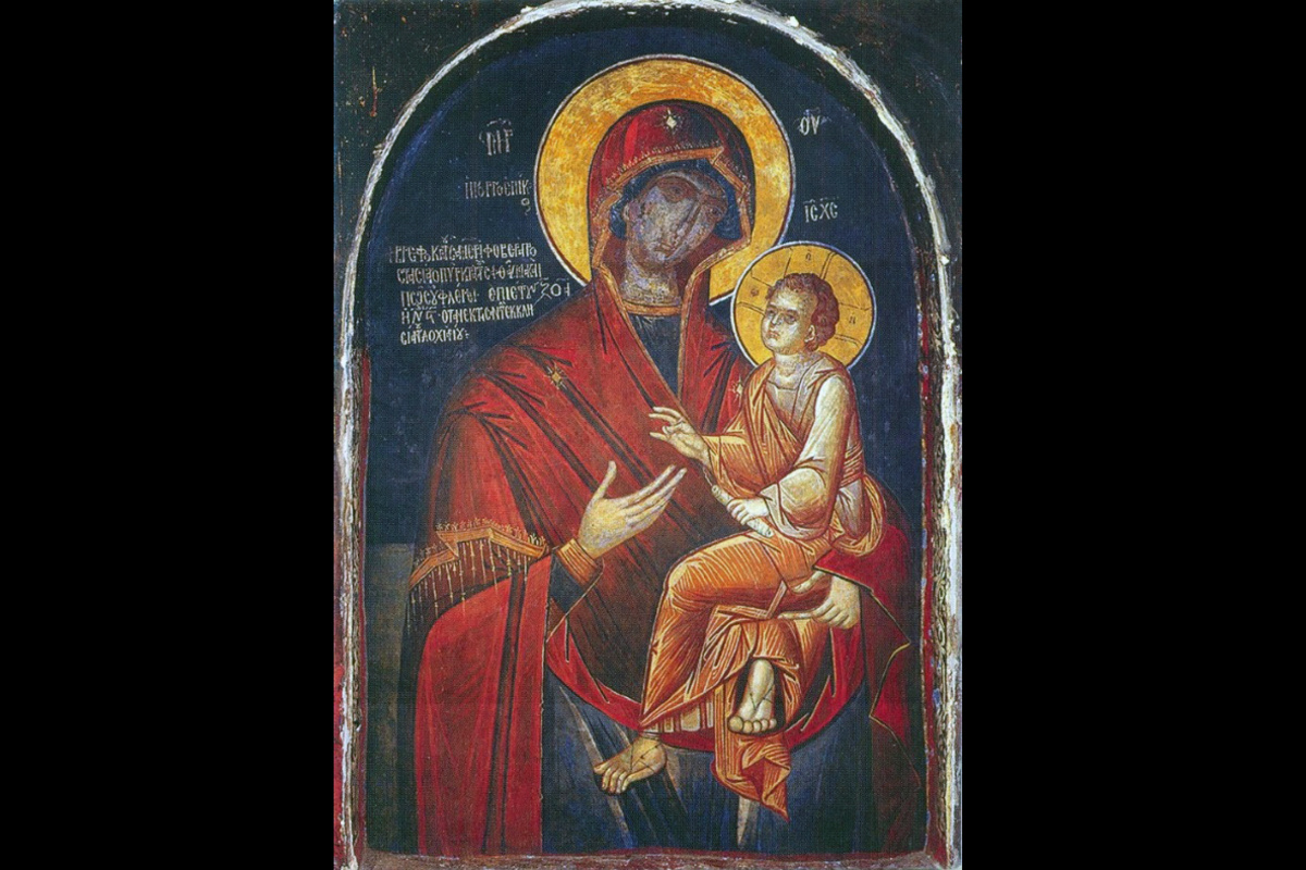 Икона Божией Матери «Скоропослушница», монастырь Дохиар, Афон, Греция. Фото: Wikipedia/Public Domain