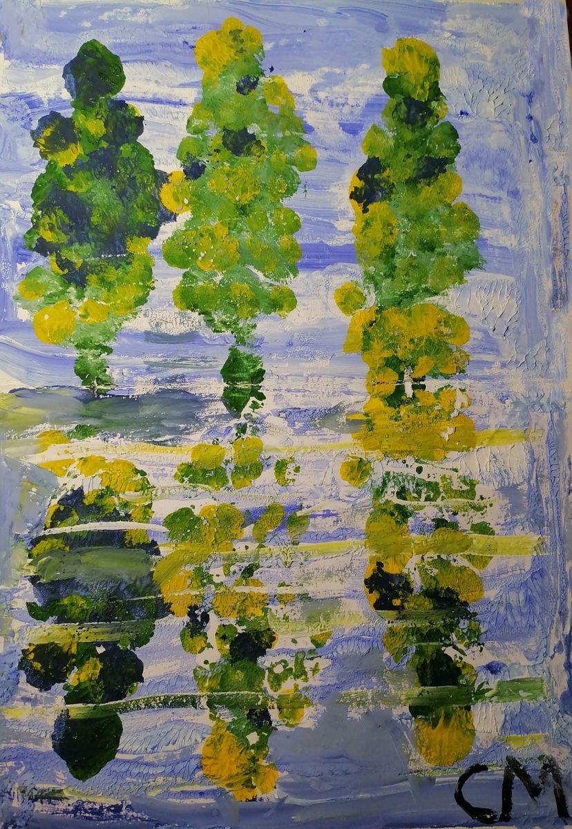 Рисунок Серафима, выполненный в изостудии "Яркие краски" Советского ВОИ