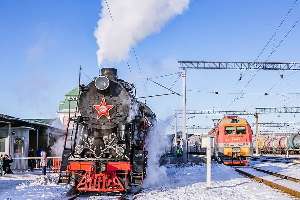    Поезд Деда Мороза прибыл Ольга ГРИГОРЬЕВА