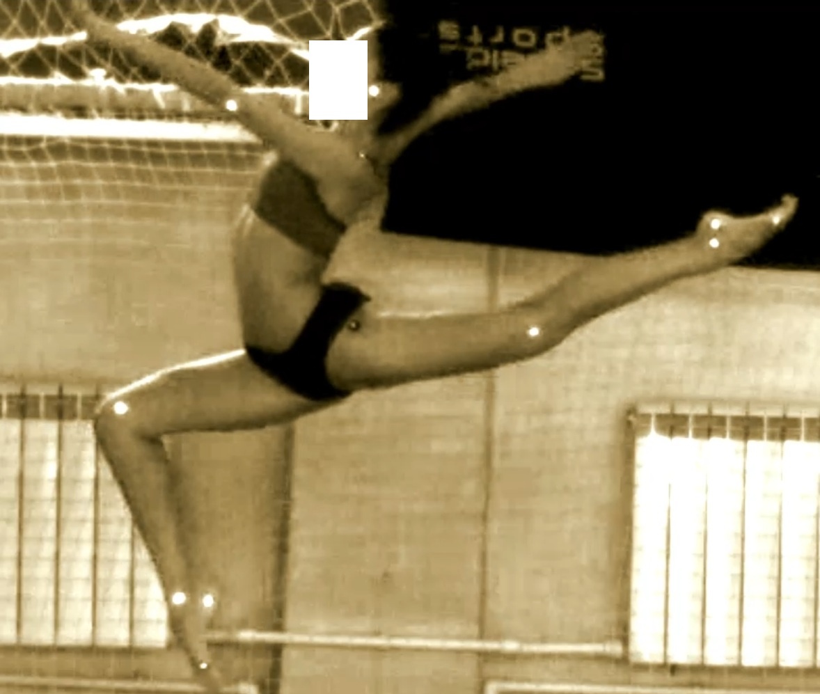 Прыжок "касаясь" в художественной гимнастике