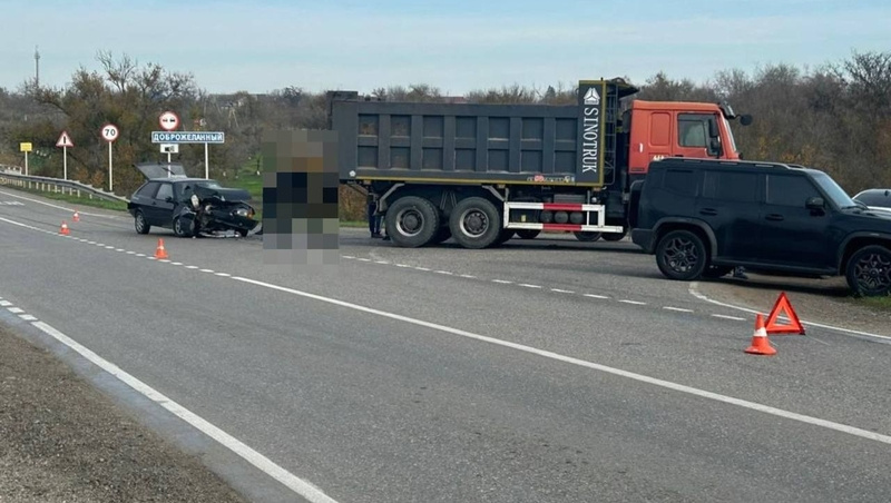    В ДТП пострадал предполагаемый виновник аварии Фото: УГИБДД ГУ МВД России по Ставропольскому краю