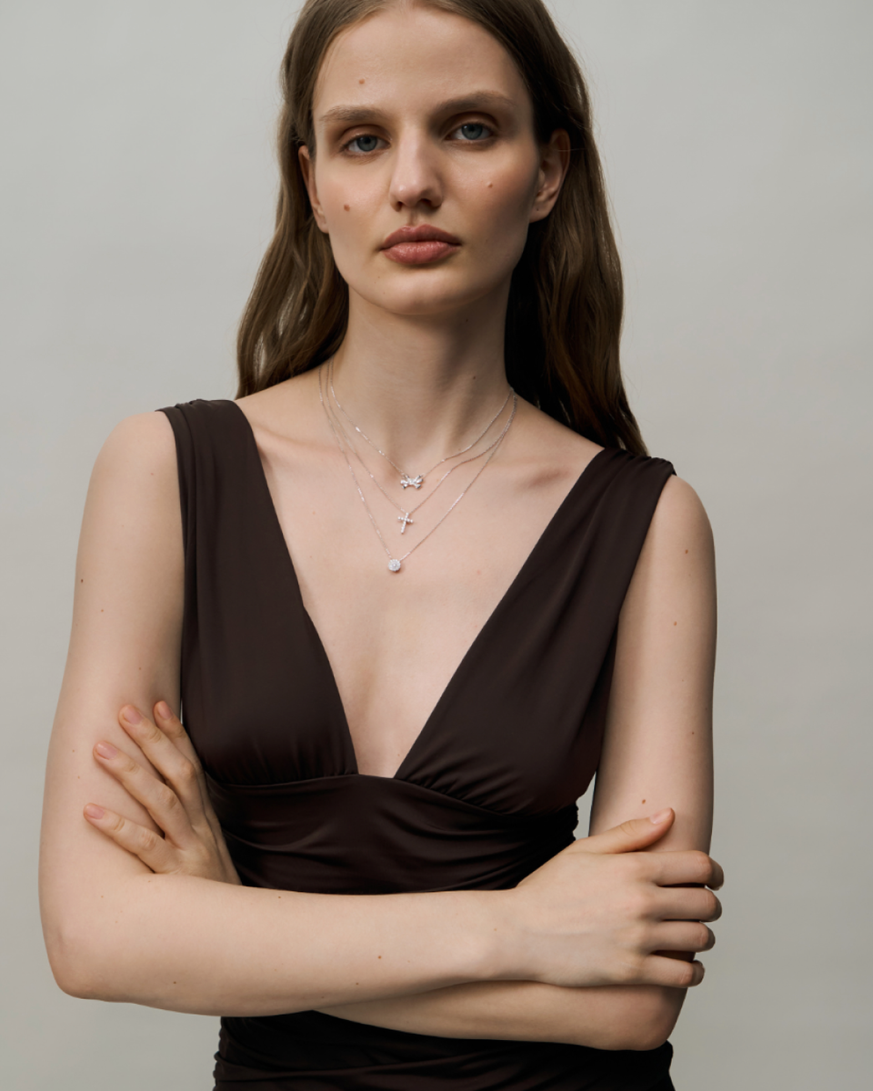 Колье из белого золота 35.02 арт. 75983, арт. 75982, арт. 75981