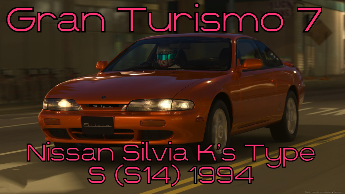 # Nissan Silvia K's Type S 1994 — яркий представитель эпохи тюнинга в мире Gran Turismo 7 🌍⚡️