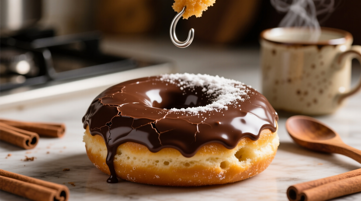 Шоколадный пончик