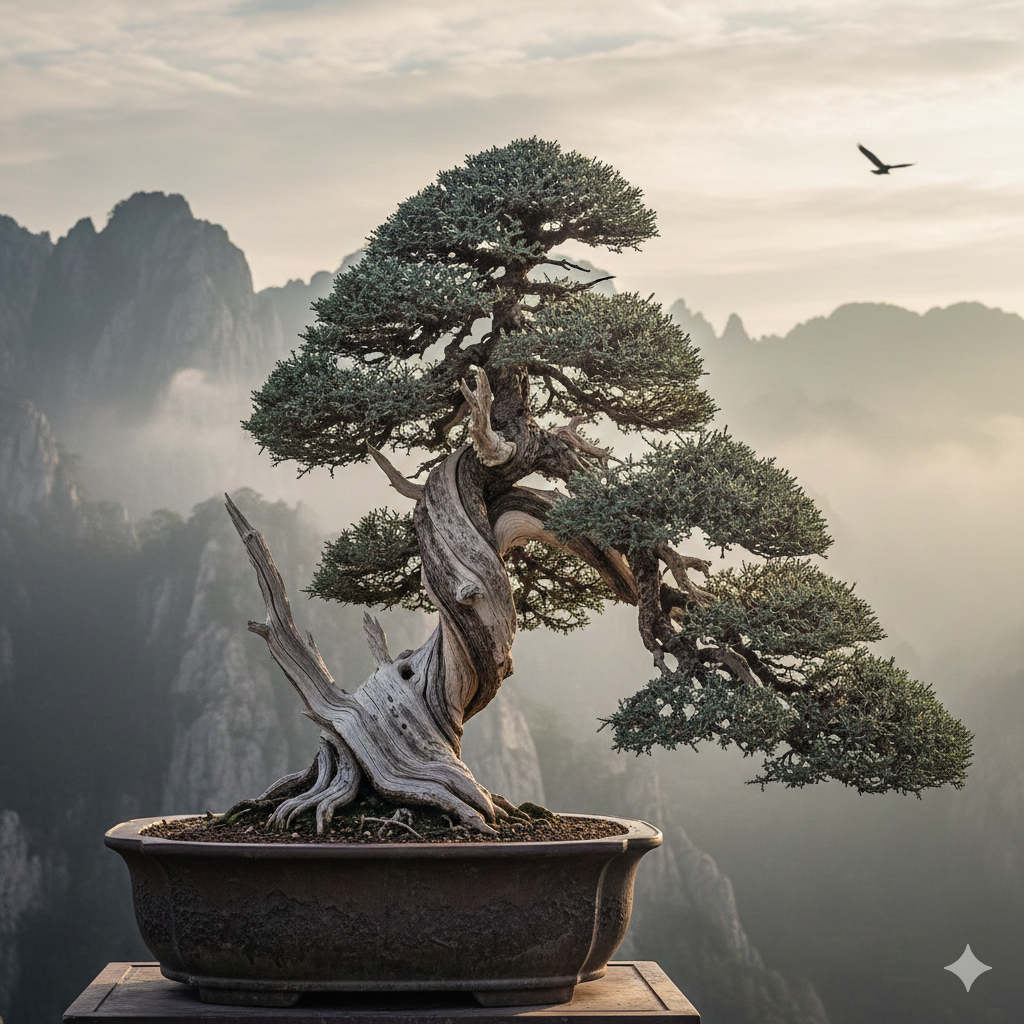 Поиск неуловимого «вкуса гор» в эстетике высокого бонсай