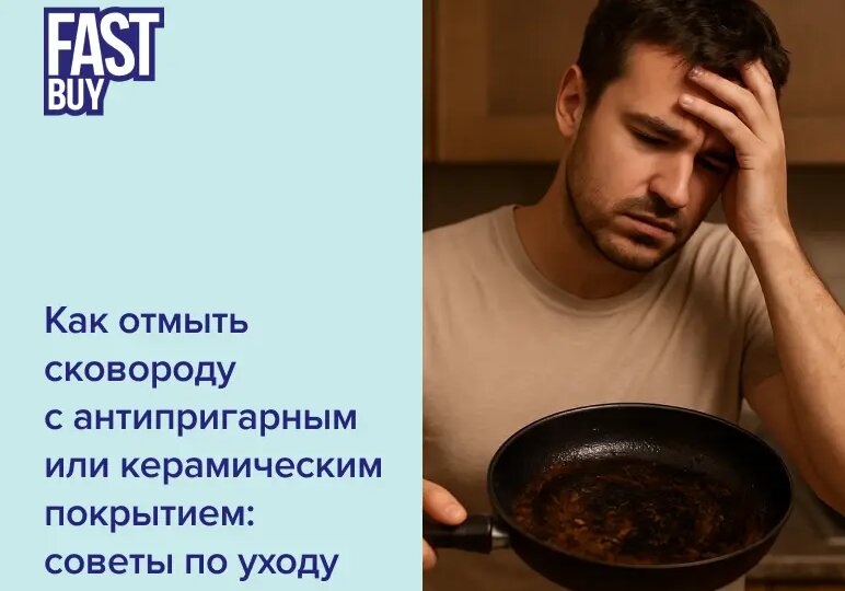 🍳 Как продлить жизнь антипригарной и керамической сковороде: простой гид по уходу