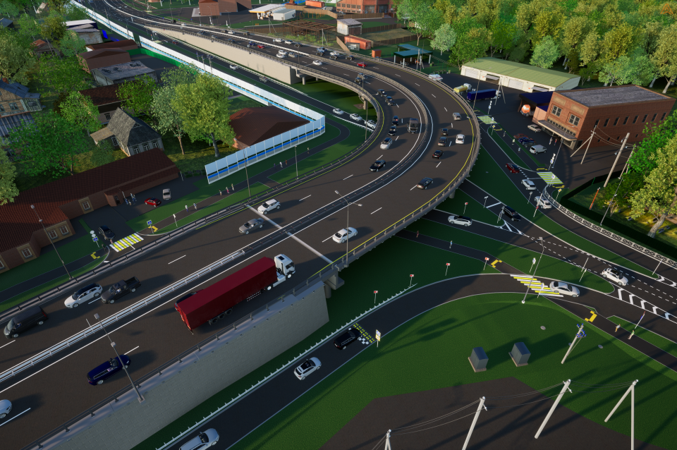    Визуализация проекта транспортной развязки на ул. Власихинской. Источник: "РосИнсталПроект"