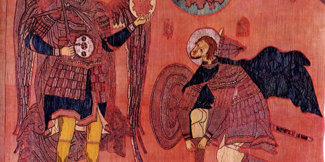 Архангел Михаил на знаменах и хоругвях XVII в