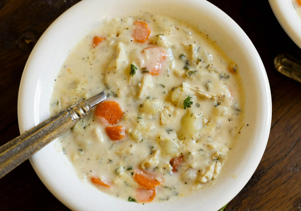 Сливочный куриный суп