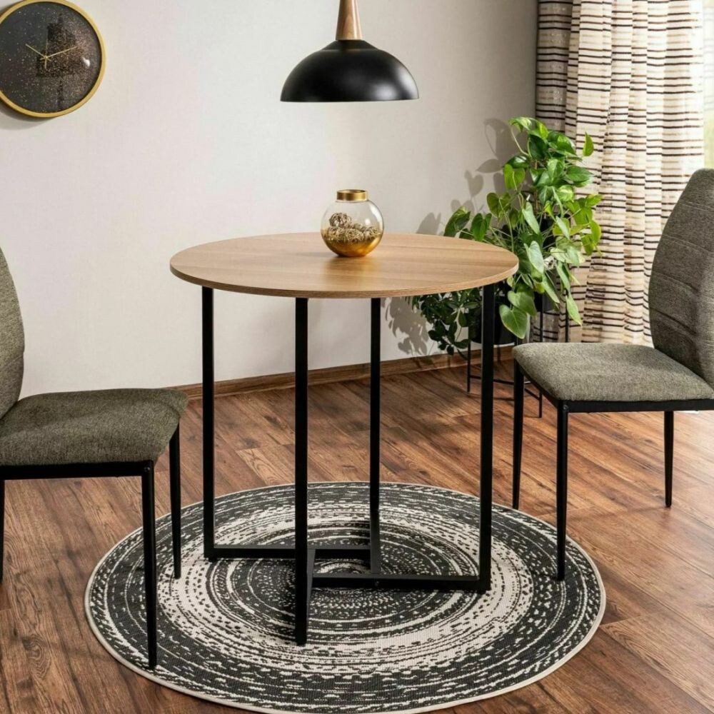 Стол обеденный Signal ALTO II 80 (дуб/черный)
