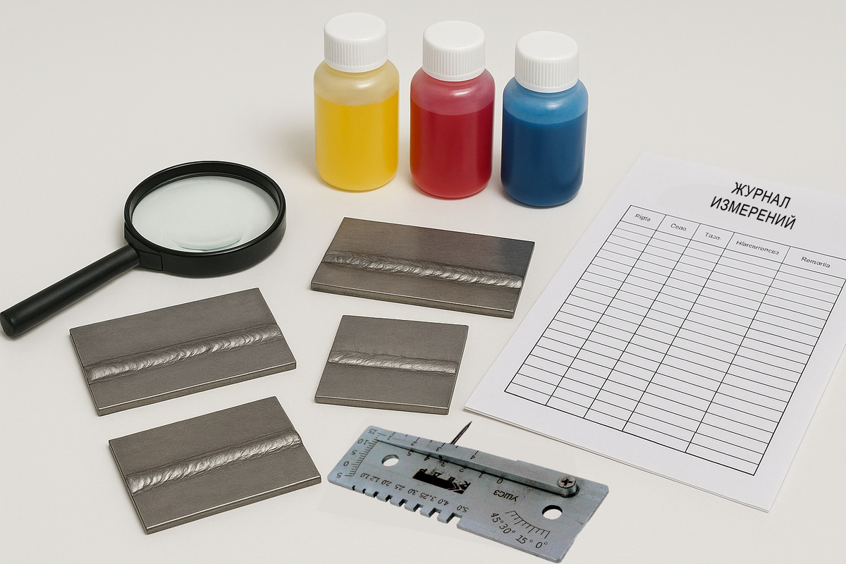 Фото: Экспертиза сварного шва. Коллаж. - Инжиниринговая Компания «2К»