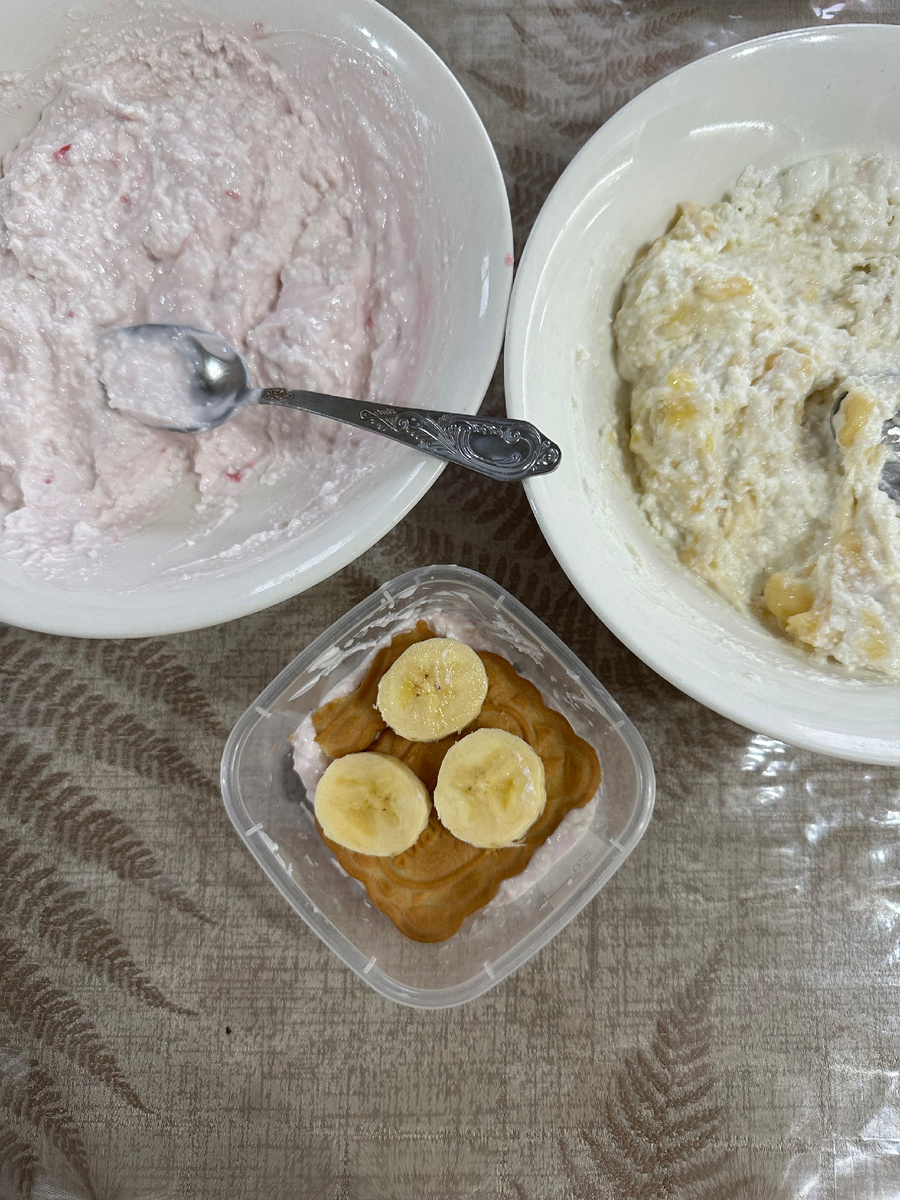 Две начинки, и процесс сборки 