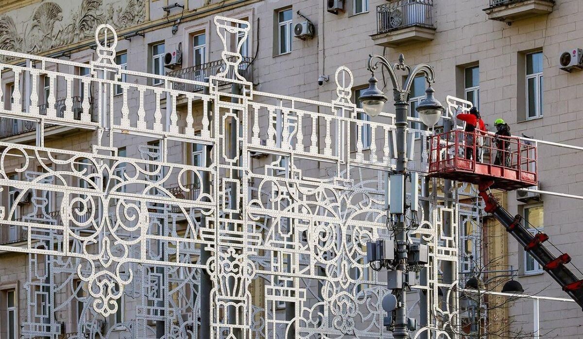     Монтад арки. Источник: mos ru Автор фото: Пресс-служба Мэра и Правительства Москвы