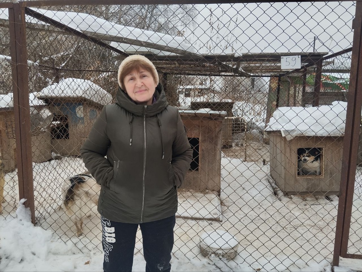 Руководитель приюта в Академгородке НРОО «Защита прав животных на жизнь» Галина Клебче. Фото: Екатерина ЛОМАКИНА