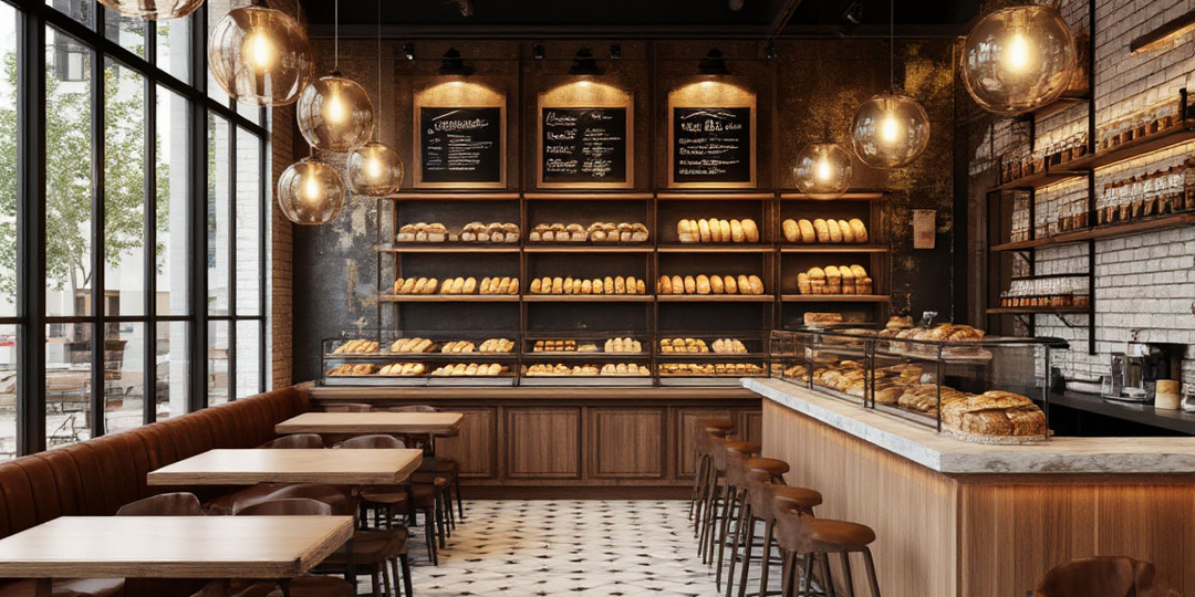 Дизайн проект интерьера пекарни