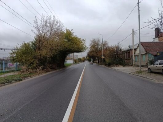    отремонтированная дорога по улице Нансена // фото: группа ВК Минтранса Ростовской области