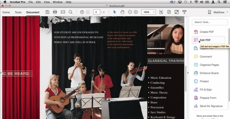 2. Затем нажмите на текст или изображение, которое вы хотите отредактировать в файле. Добавьте или отредактируйте текст на странице PDF-файла.