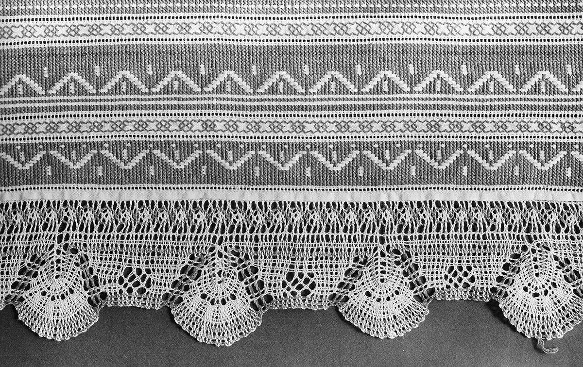 Михайловское кружево. Край полотенца, 1957. (С) Алексей Бушкин / Sputnik