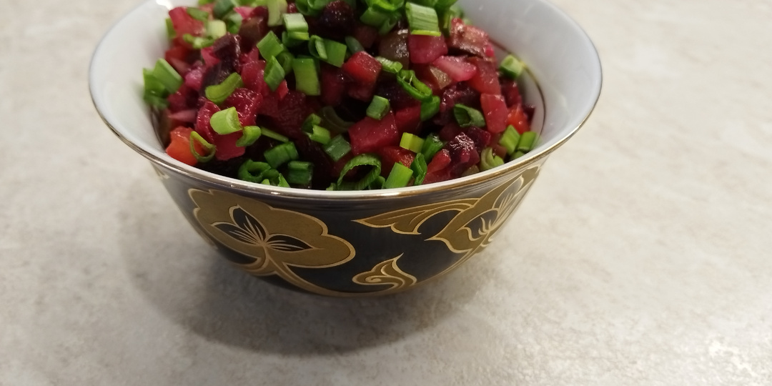 Рецепт винегрета с солёными огурцами.