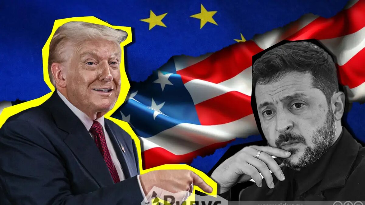    Дональд Трамп и Владимир Зеленский. © Коллаж / Ridus.ru