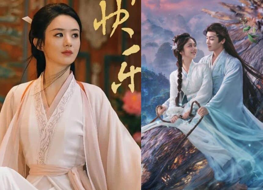    Слева постер к дораме «Путешествие с Фениксом», справа — к дораме «Незапятнанная душа» Happy Jea