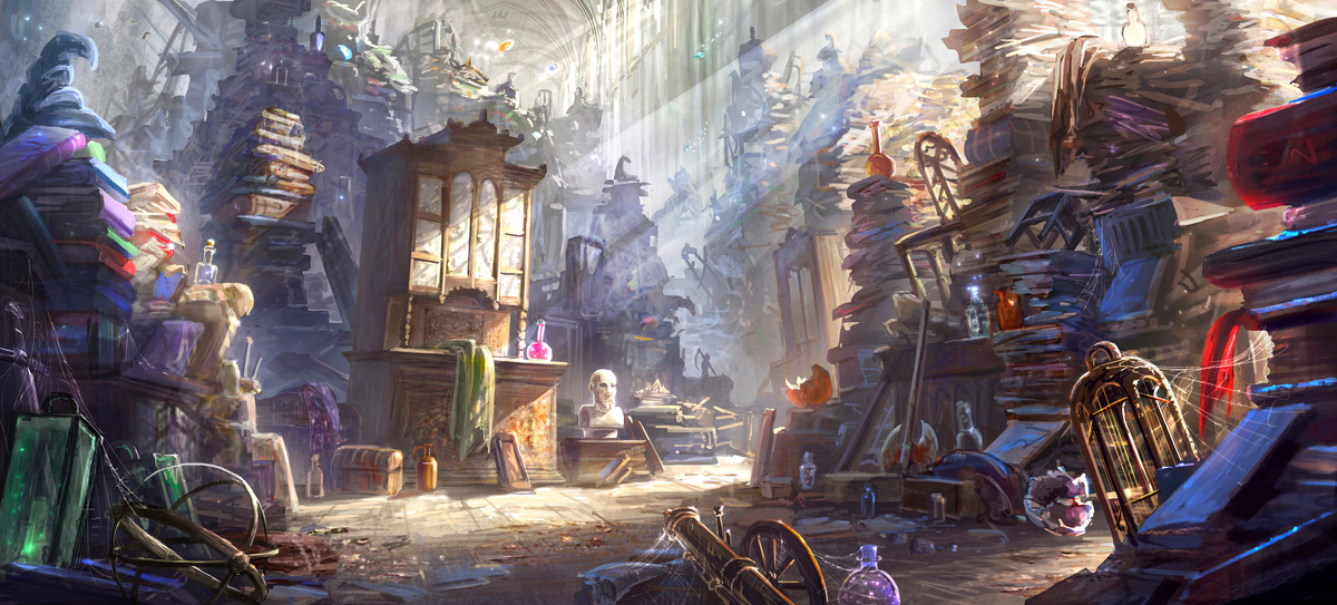 Внутри Выручай-комнаты (арт, взятый из свободного источника).