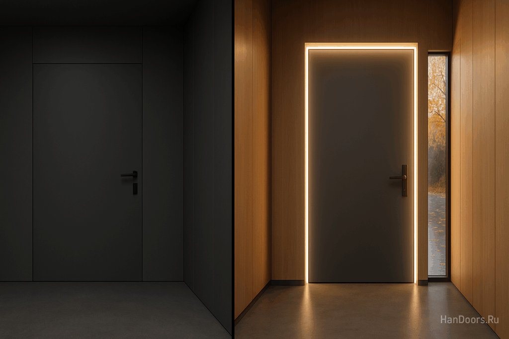    Дверь с LED-подсветкой по контуру: ВАУ-эффект или визуальный шум? Разбираем 3 проекта Autor
