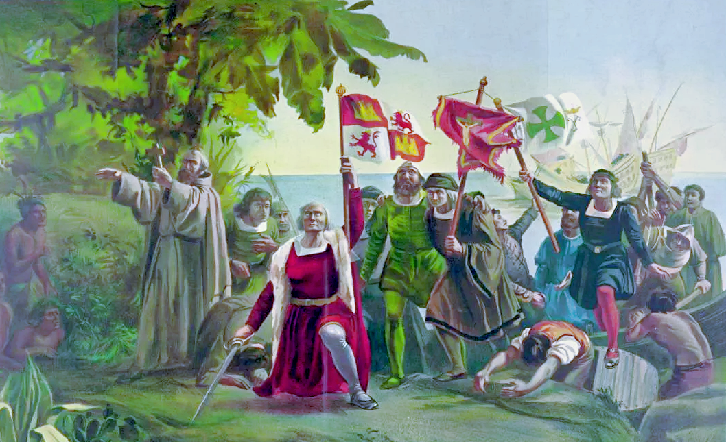 Высадка в Америке пассионария-Колумба.