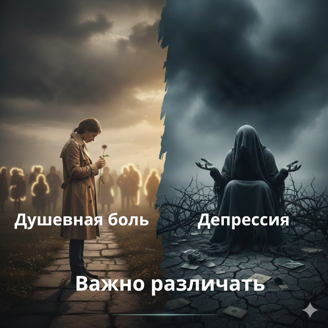 Различить душевную боль и депрессию