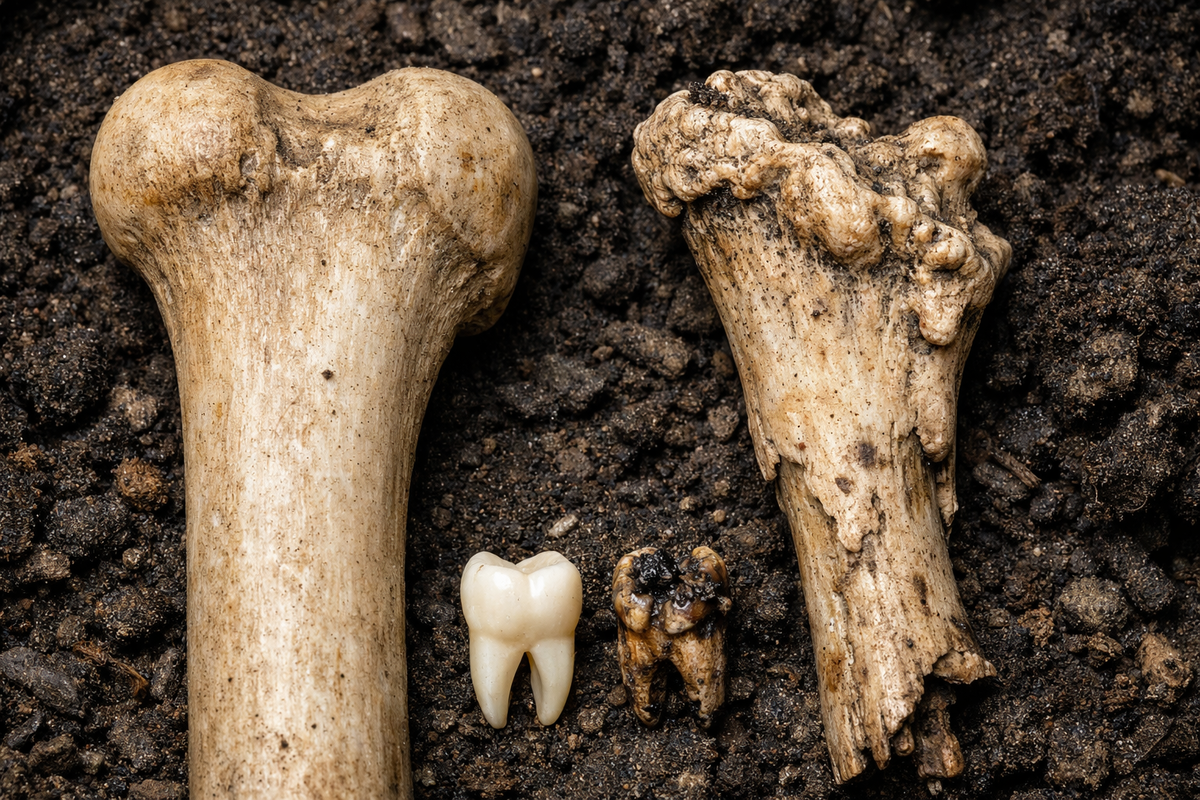 Состояние костей охотников и земледельцев