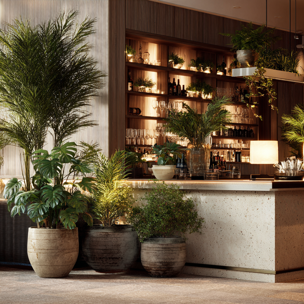 Какие зоны отеля стоит озеленить