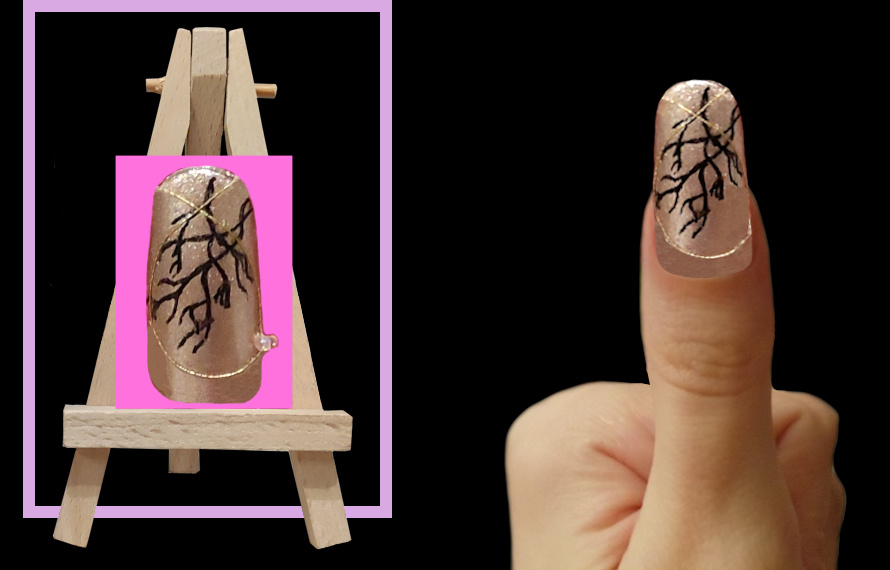  Коллаж. Ногтевой дизайн Золото Осени