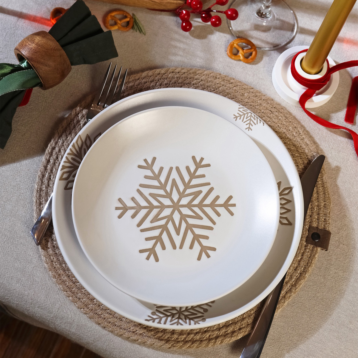 Десертная тарелка Copo, столовые приборы Majesty