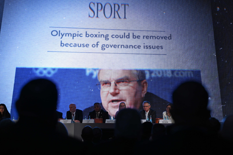     Томас Бах на первом конгрессе World Boxing в 2023 году / фото: Global Look Press