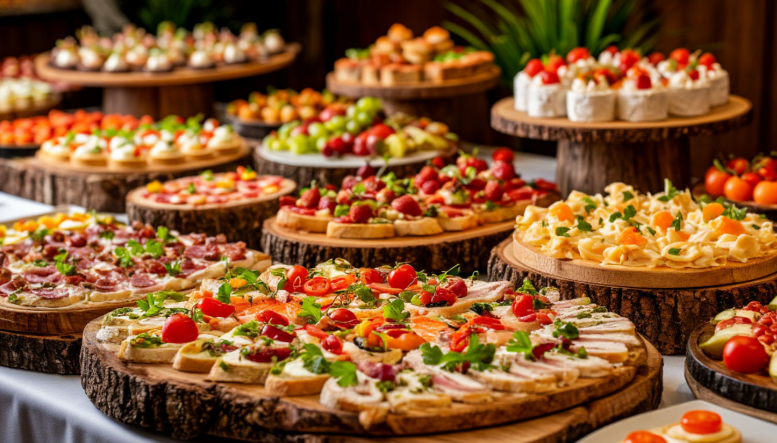 Новогодний Фуршет на 20 человек: Раскладываю закуски на досках - стильно и минимум мытья посуды после праздника. Все сыты и довольны❤️