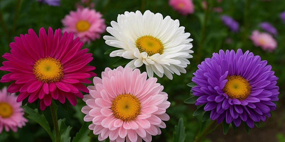Однолетние астры делят по высоте и срокам цветения
