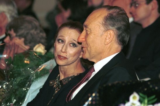 М. Плисецкая и р . Шедрин на концерте .