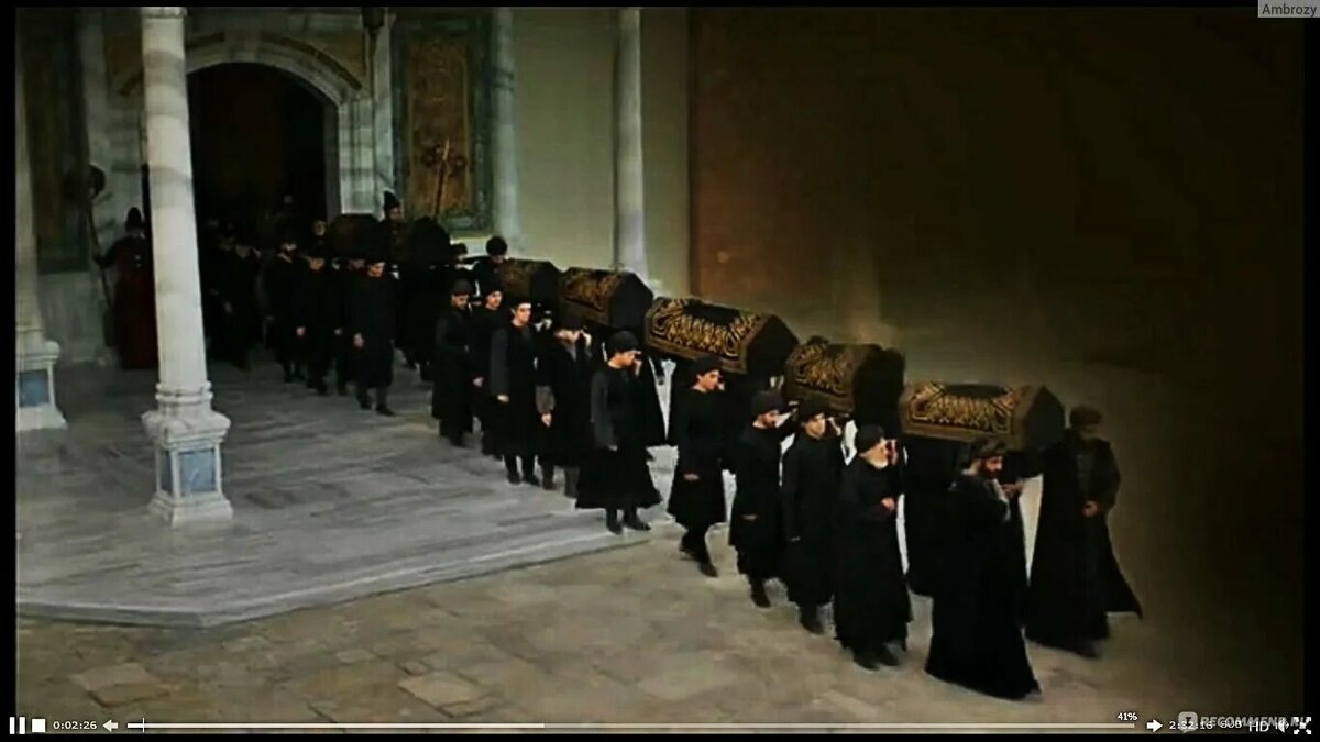 Кадр из фильма "Великолепный век" 