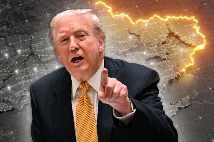 Мир для президента, а не для России: В чём главный интерес Трампа в его «плане». Коллаж © Life.ru. Обложка © Gettyimages / Roberto Schmidt, © Shutterstock / FOTODOM / byelaman, SB2010 studio